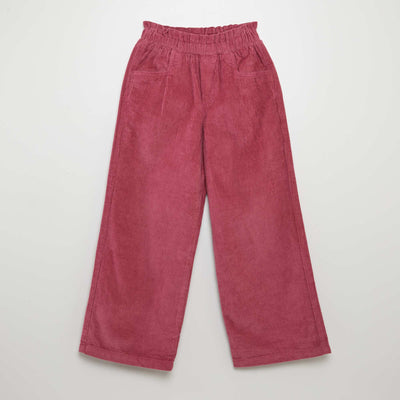 Pantalon en velours côtelé Violet