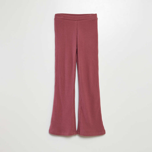 Pantalon c tel  flare/bootcut Rose