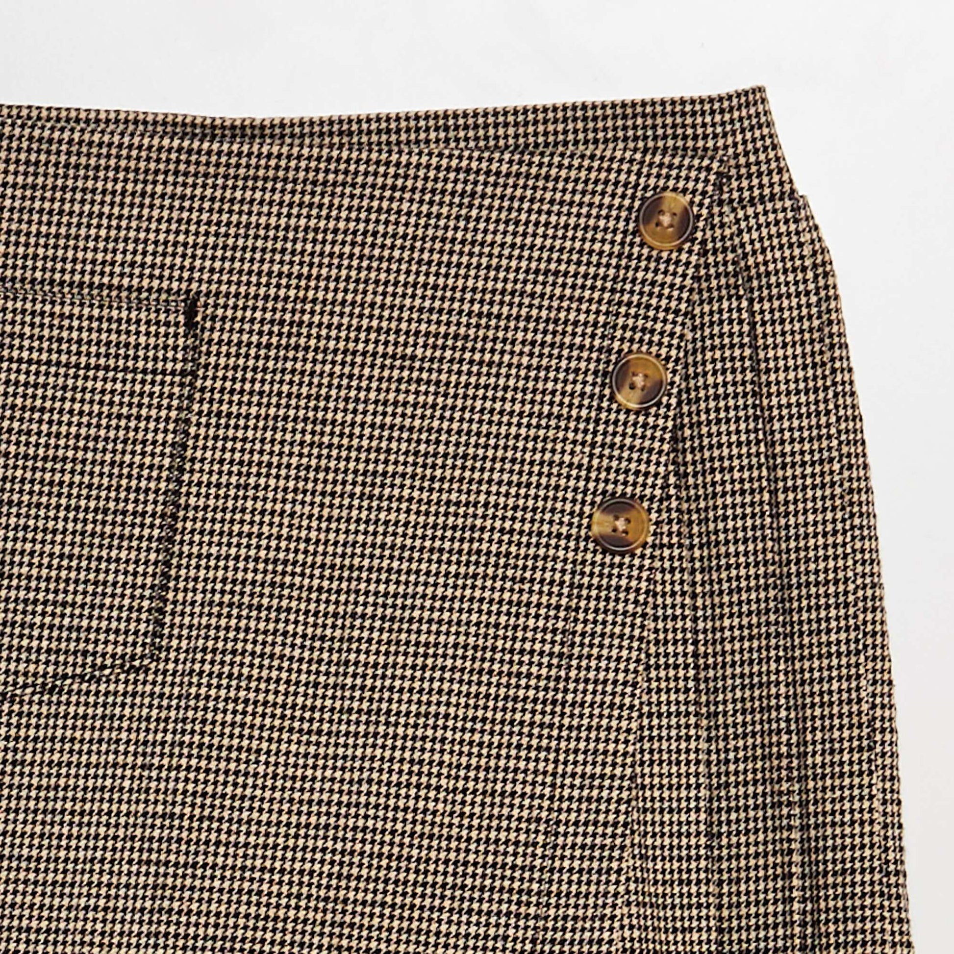 Jupe-short carreaux Noir