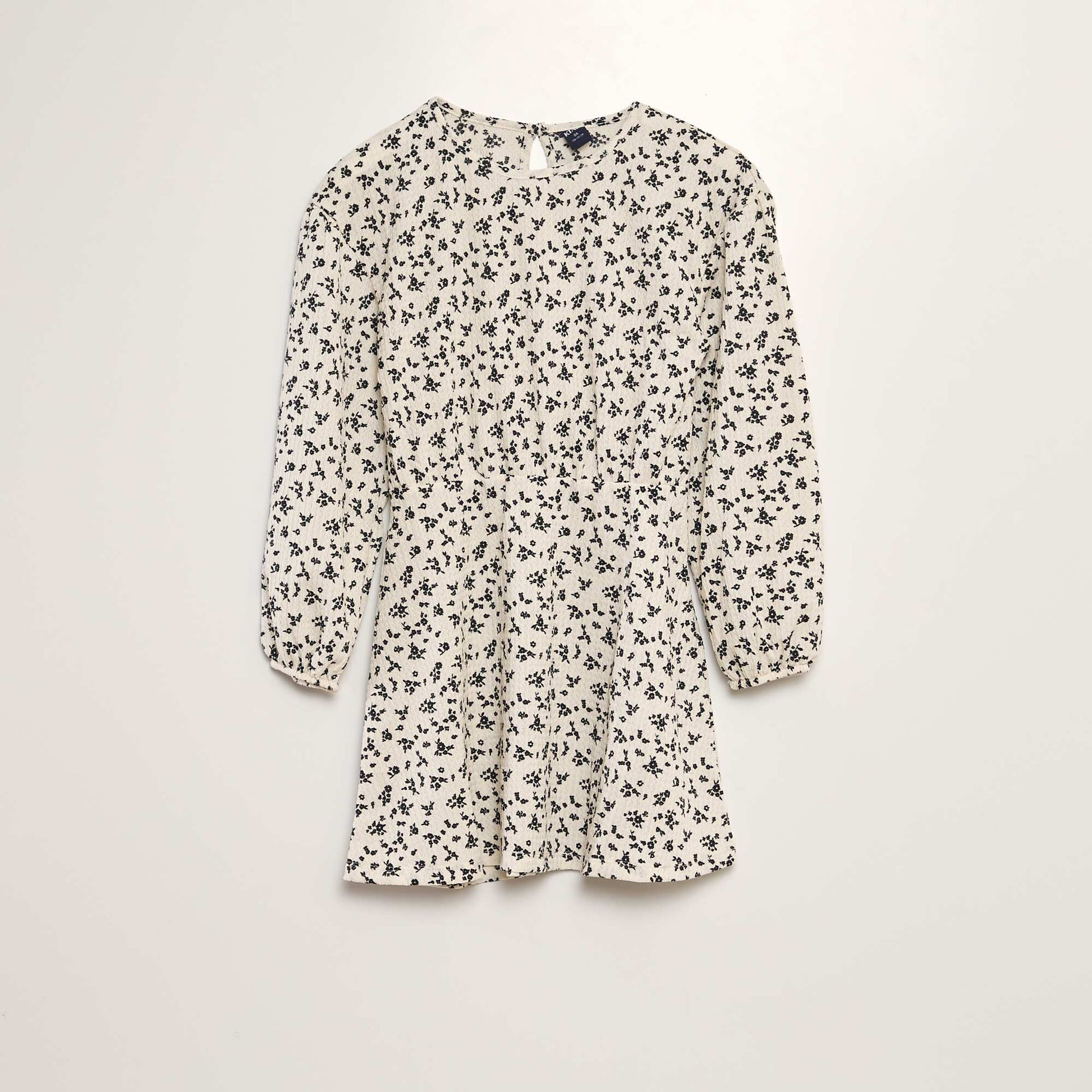 Robe vas e avec imprim fleuri Beige