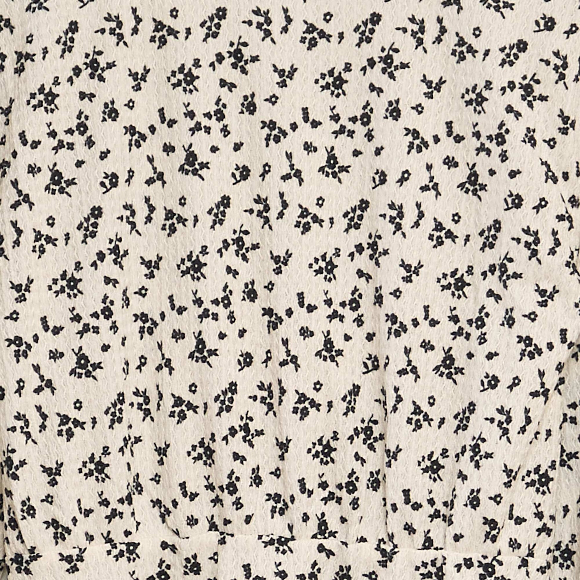 Robe vas e avec imprim fleuri Beige
