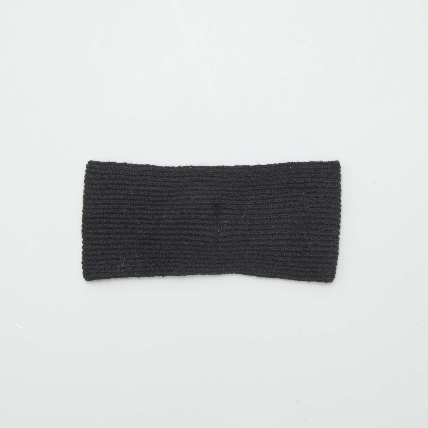 Bandeau torsadé en maille Noir