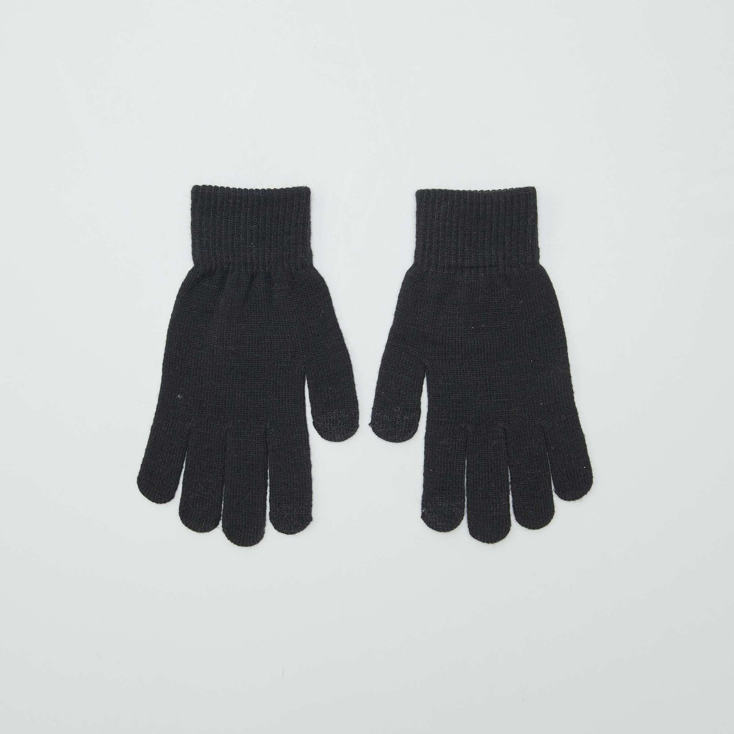 Lot de 2 paires de gants Noir