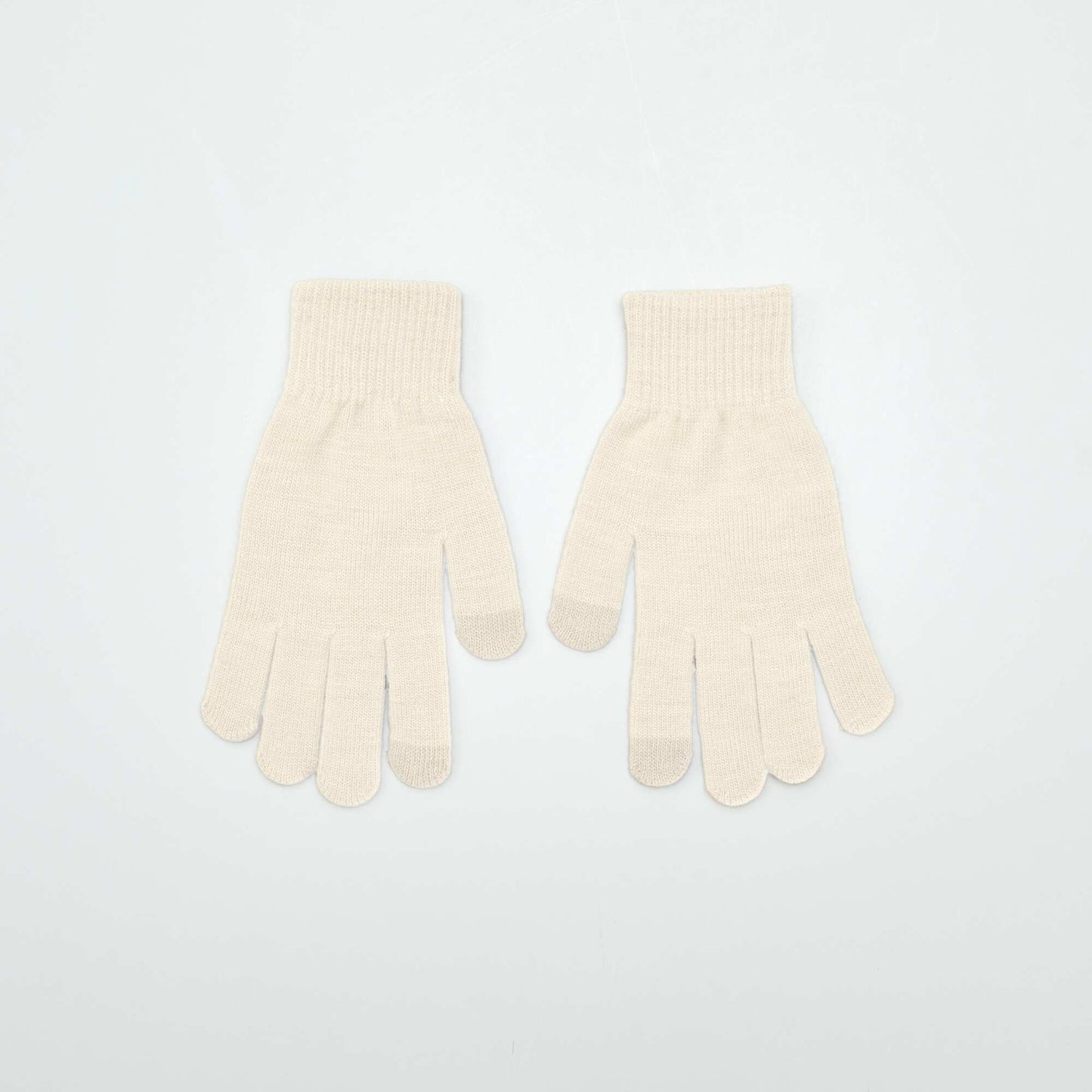 Lot de 2 paires de gants Beige