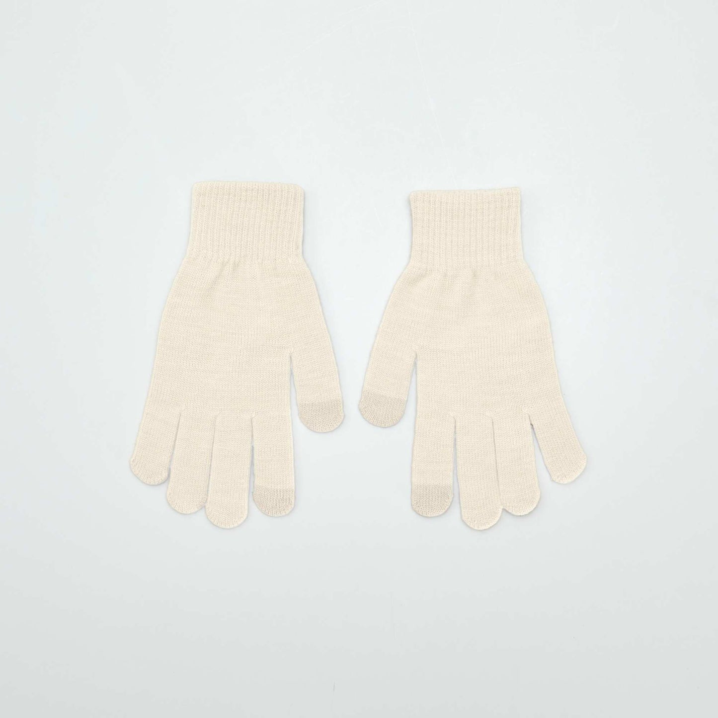 Lot de 2 paires de gants Beige