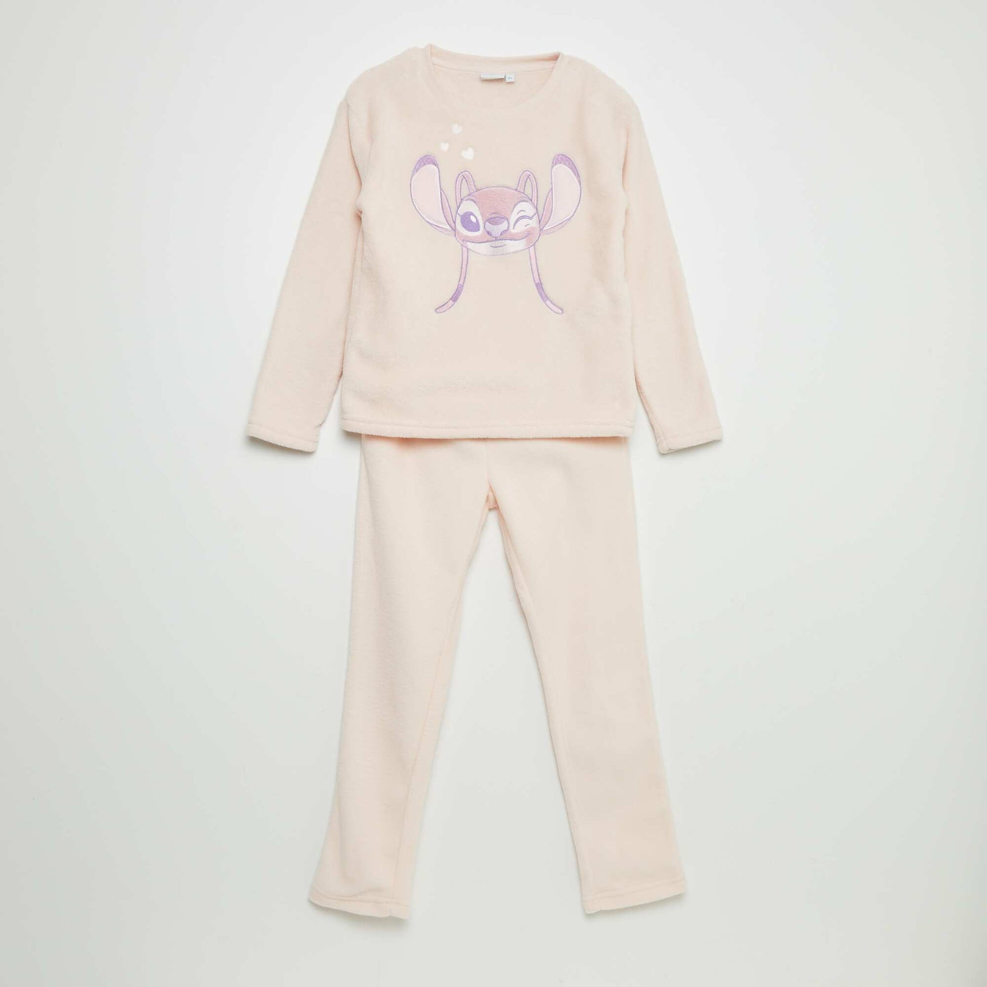 Ensemble pyjama en polaire 'Stitch' - 2 pi ces Rose