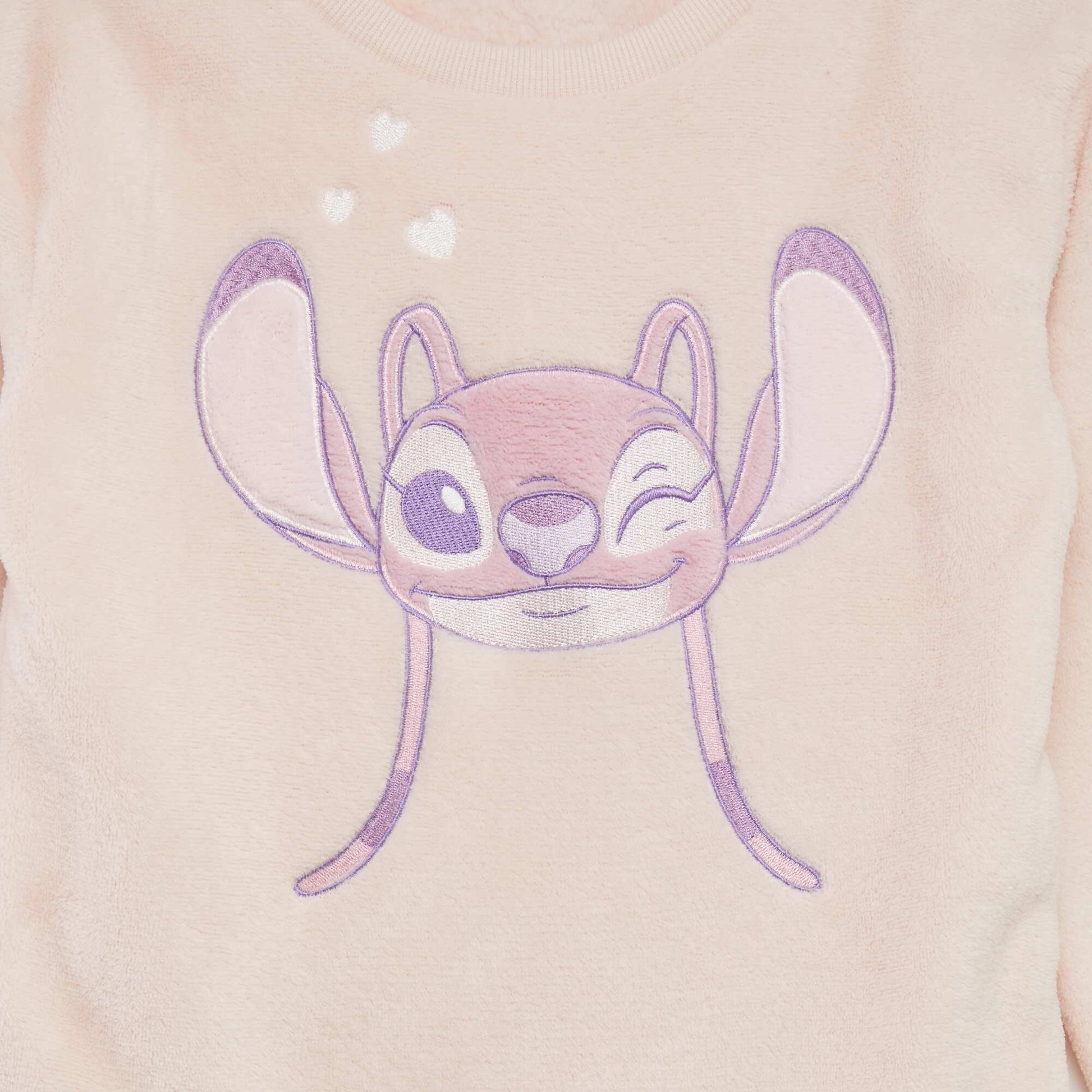 Ensemble pyjama en polaire 'Stitch' - 2 pi ces Rose