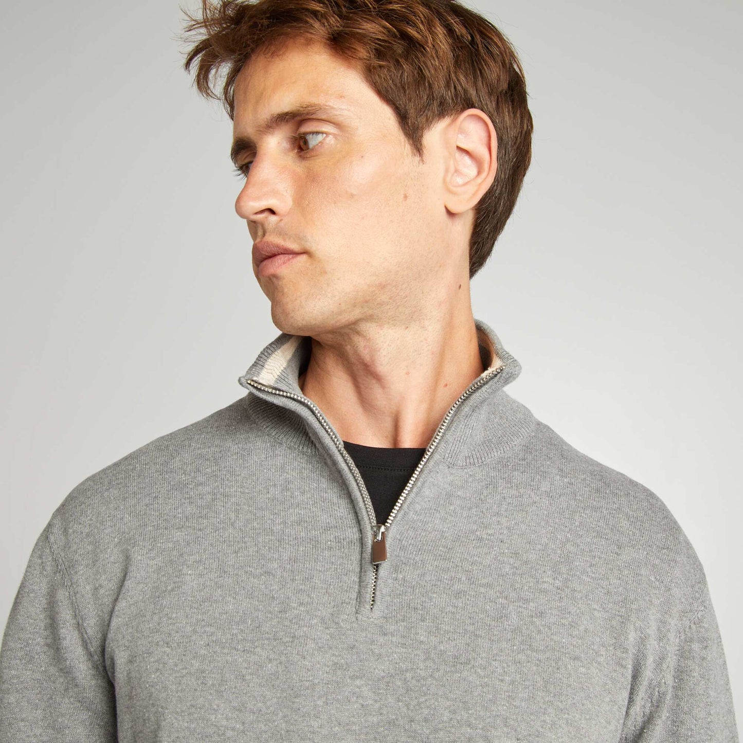 Pull col camionneur Gris