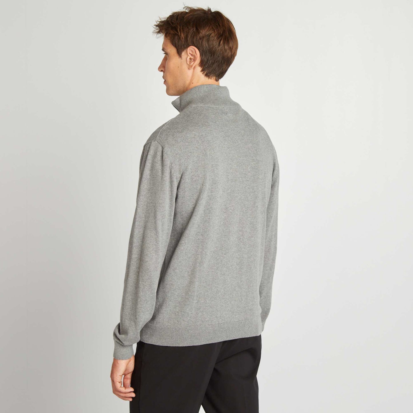 Pull col camionneur Gris