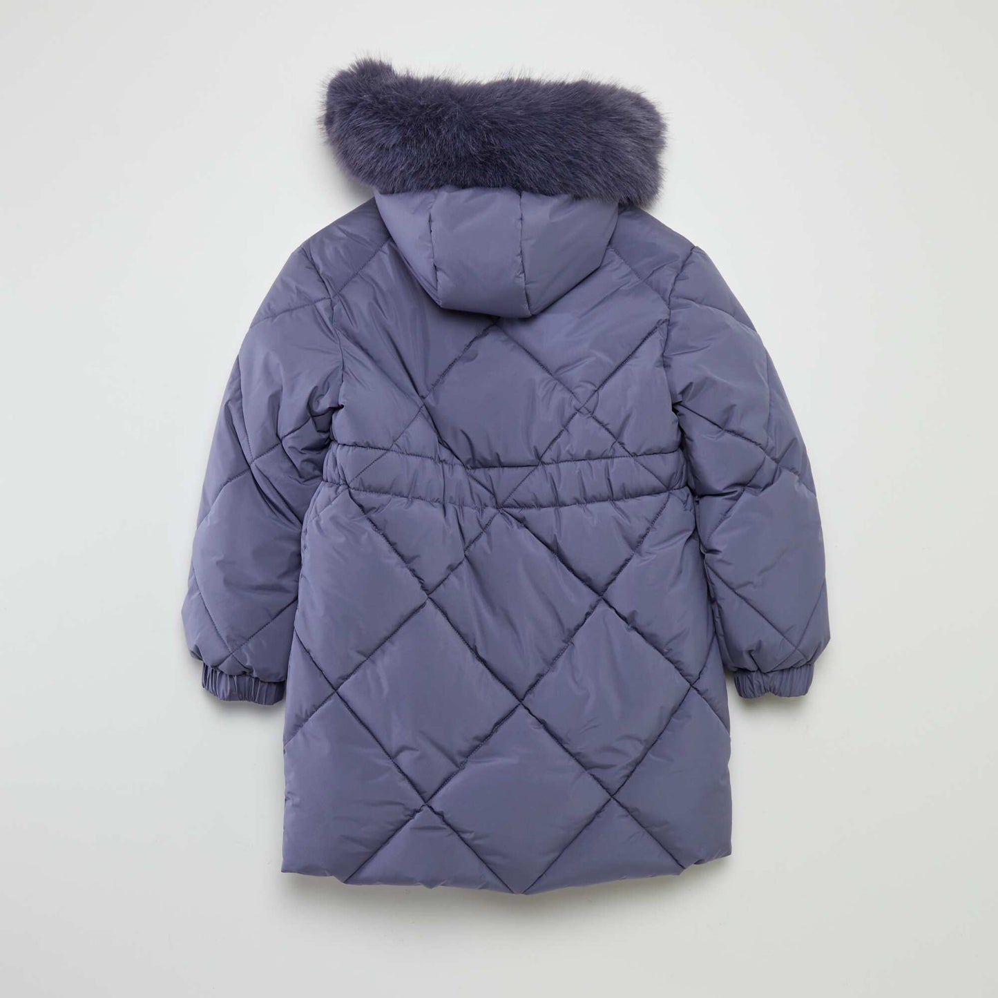 Doudoune longue doubl e polaire Violet