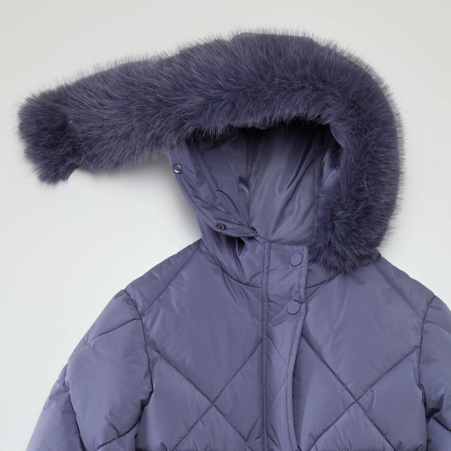 Doudoune longue doubl e polaire Violet