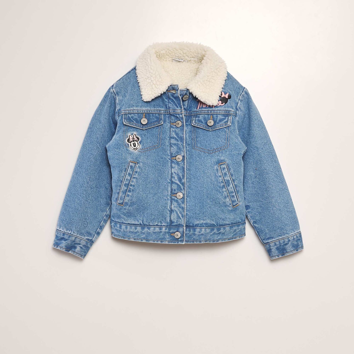 Veste en jean et sherpa 'Minnie' Bleu