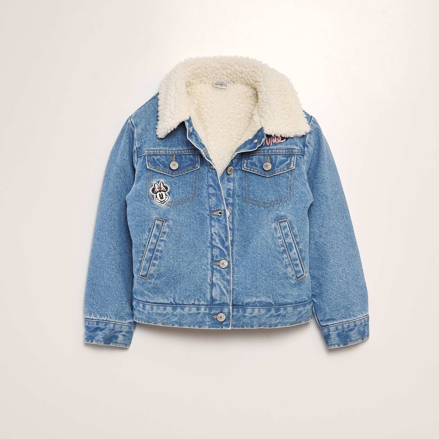 Veste en jean et sherpa 'Minnie' Bleu