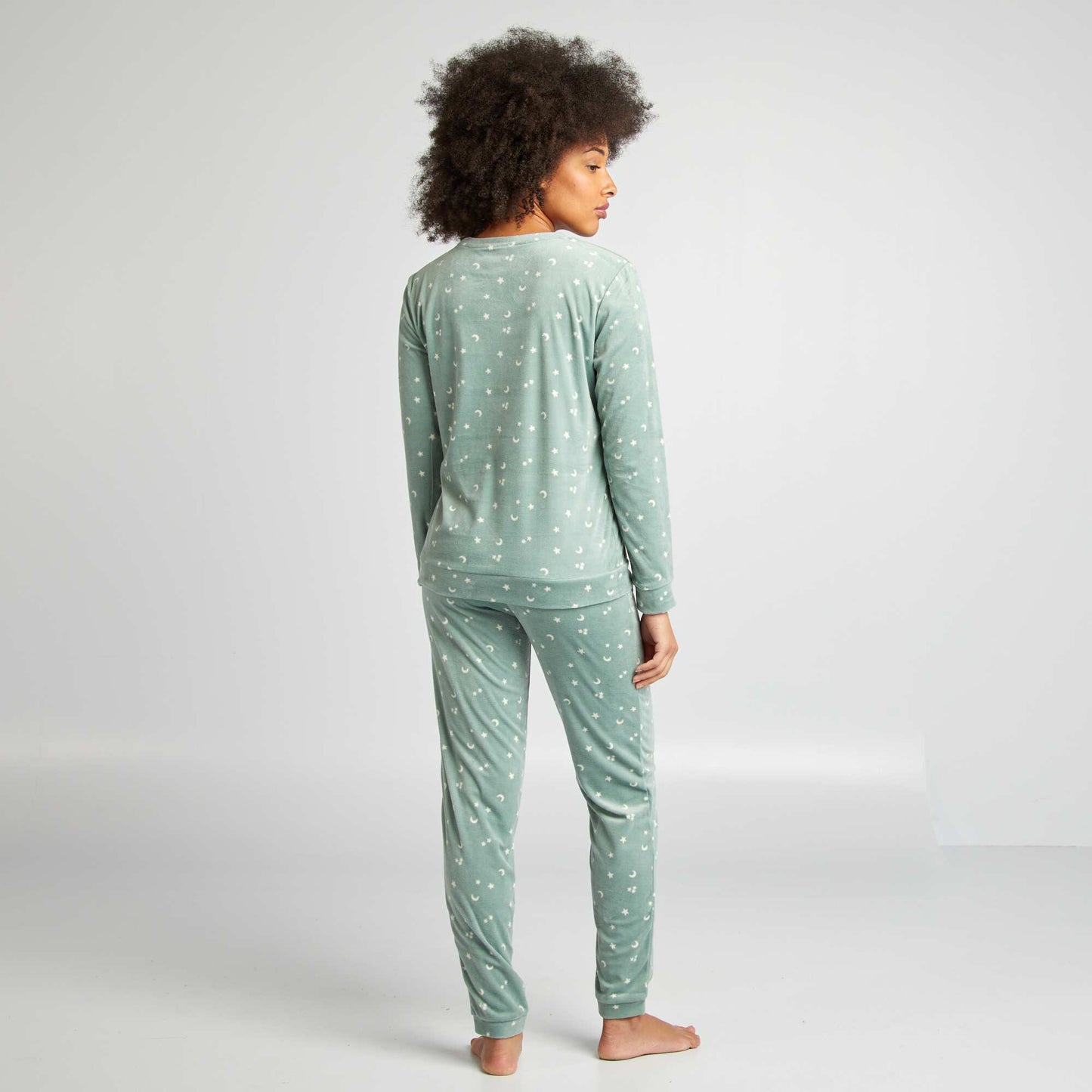 Ensemble pyjama 2 pi ces imprim Vert toiles