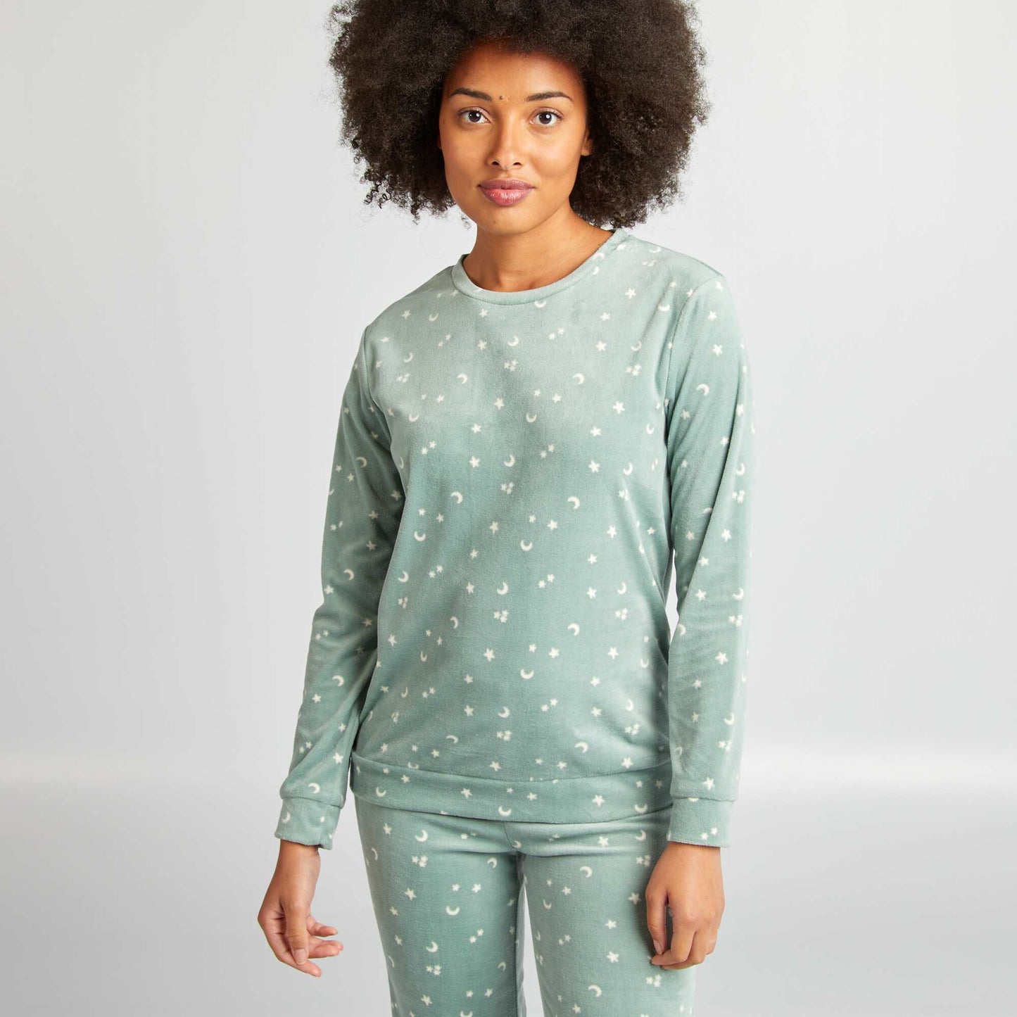 Ensemble pyjama 2 pi ces imprim Vert toiles