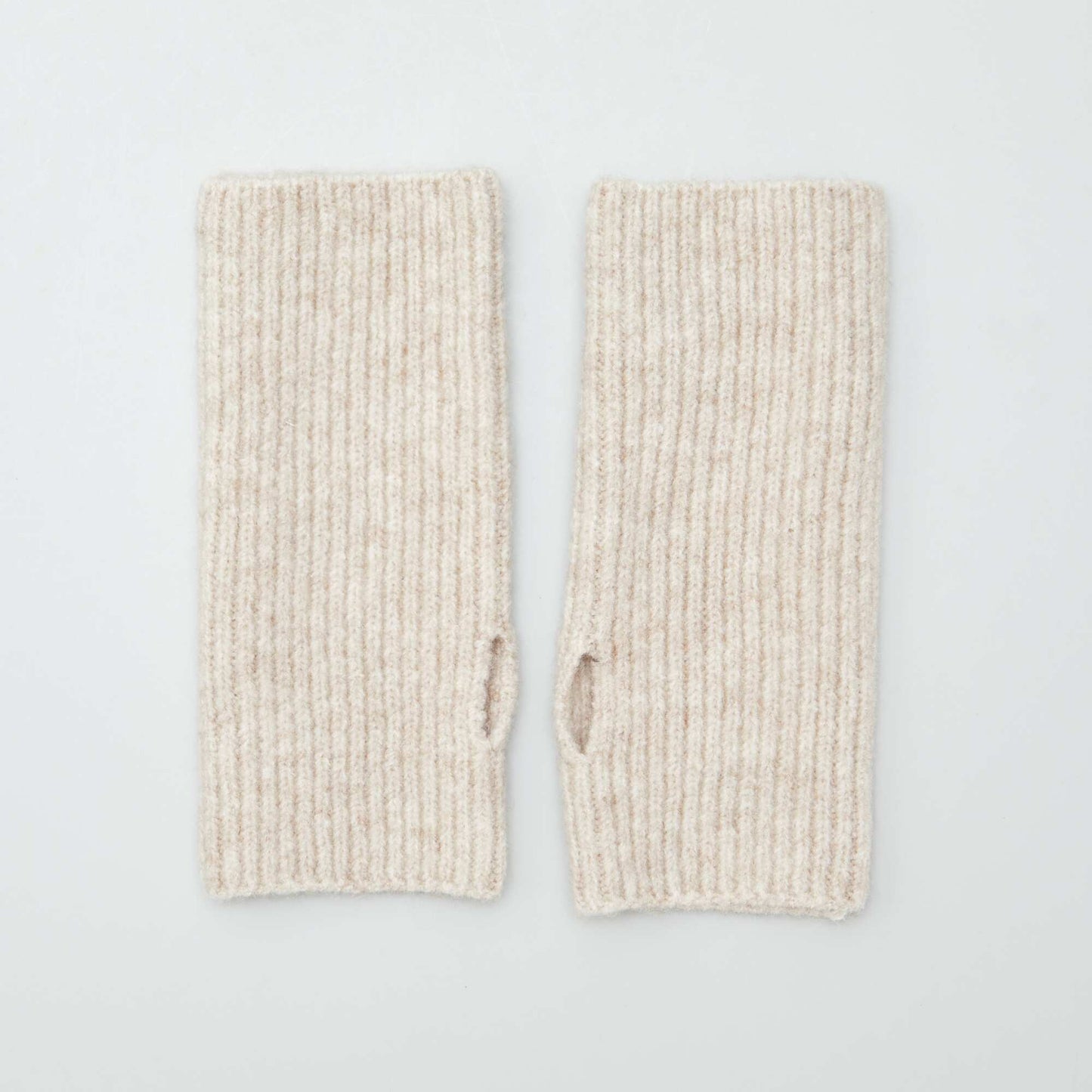 Mitaines en maille c tel es Beige