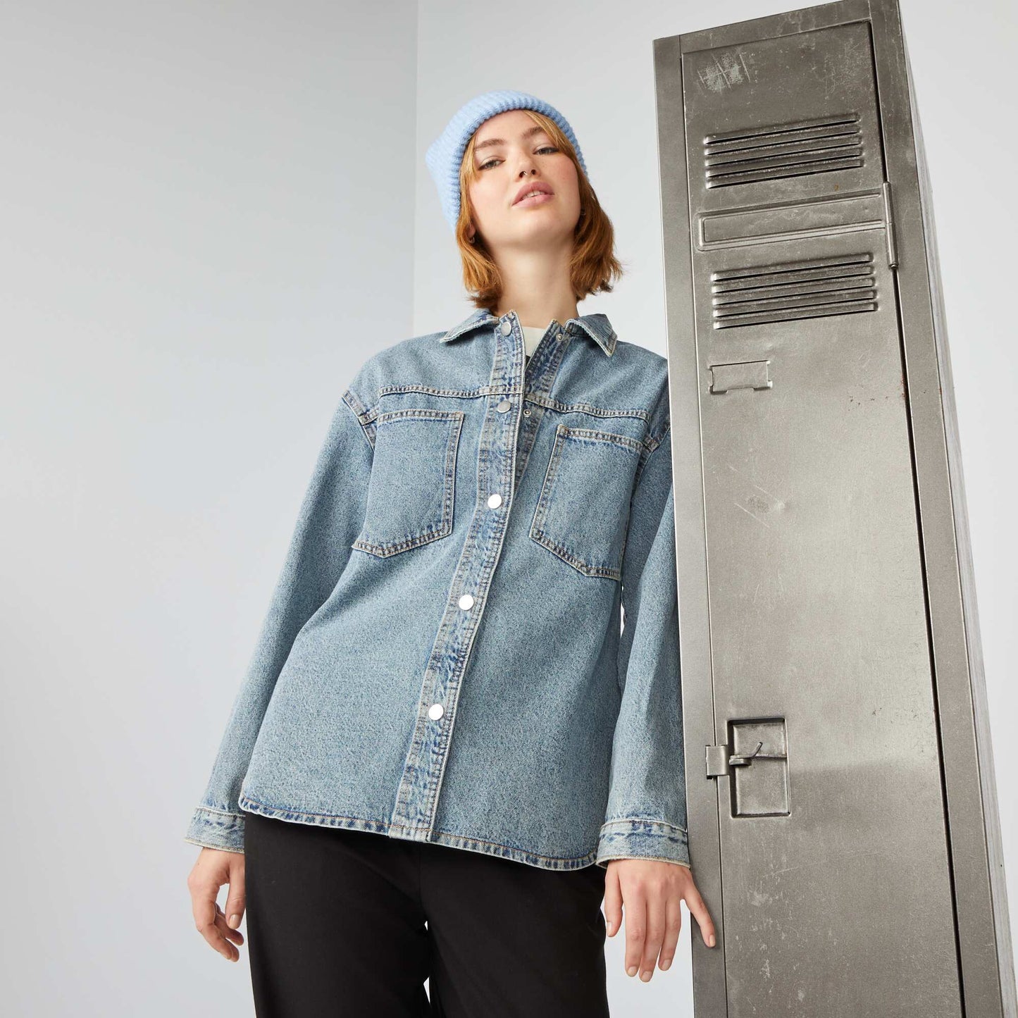 Surchemise oversize en jean Denim