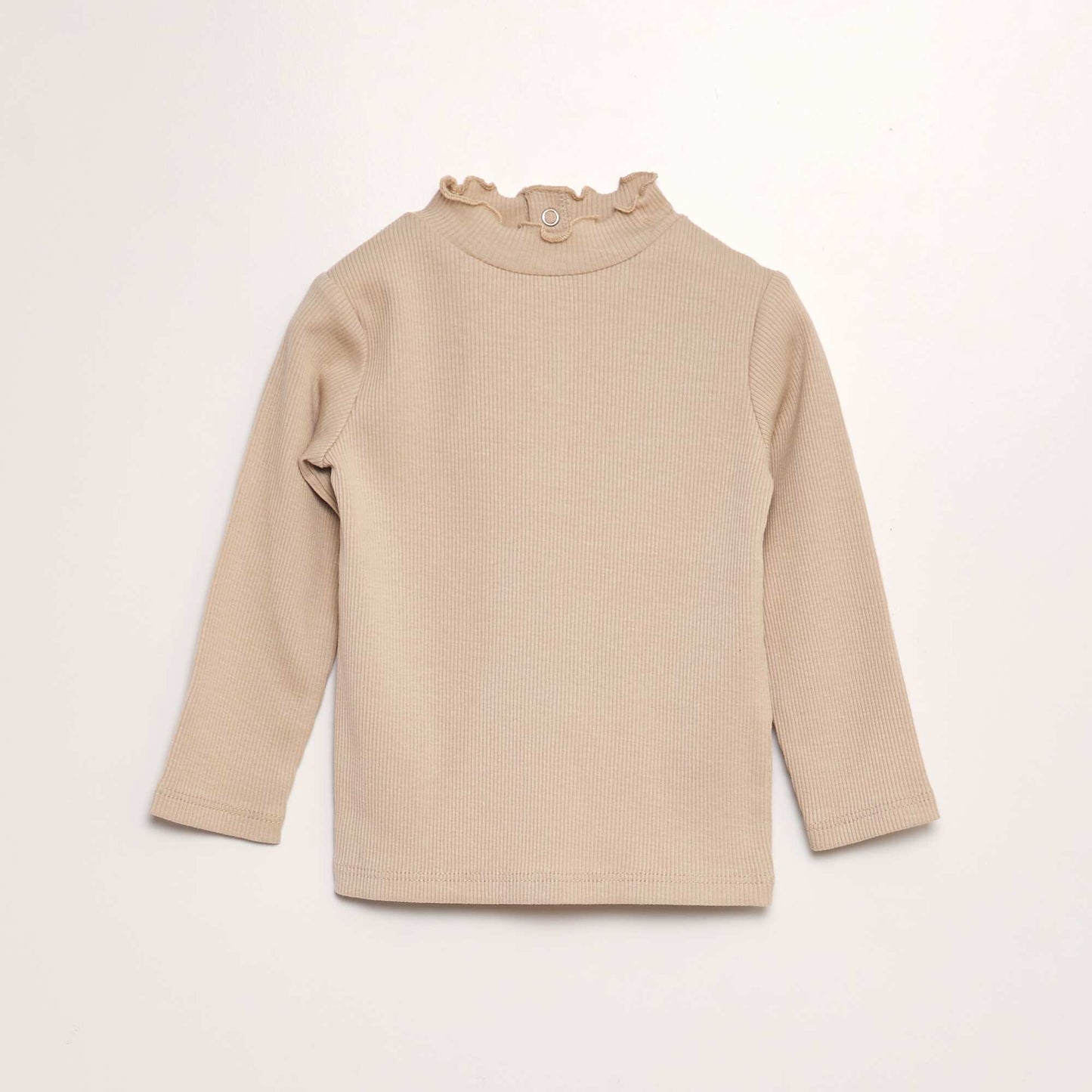 Sous-pull en maille c tel e Beige