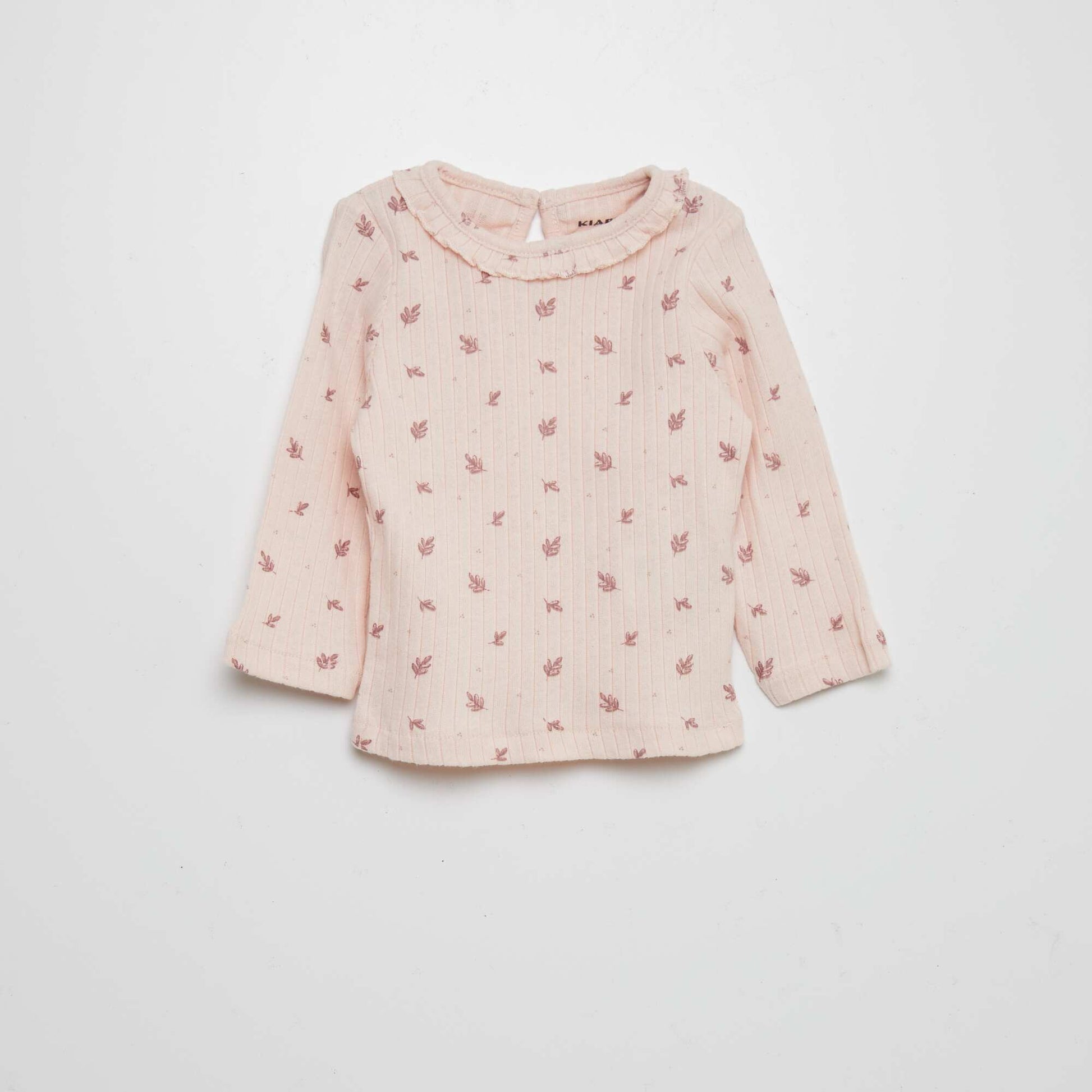 T-shirt c tel imprim Rose