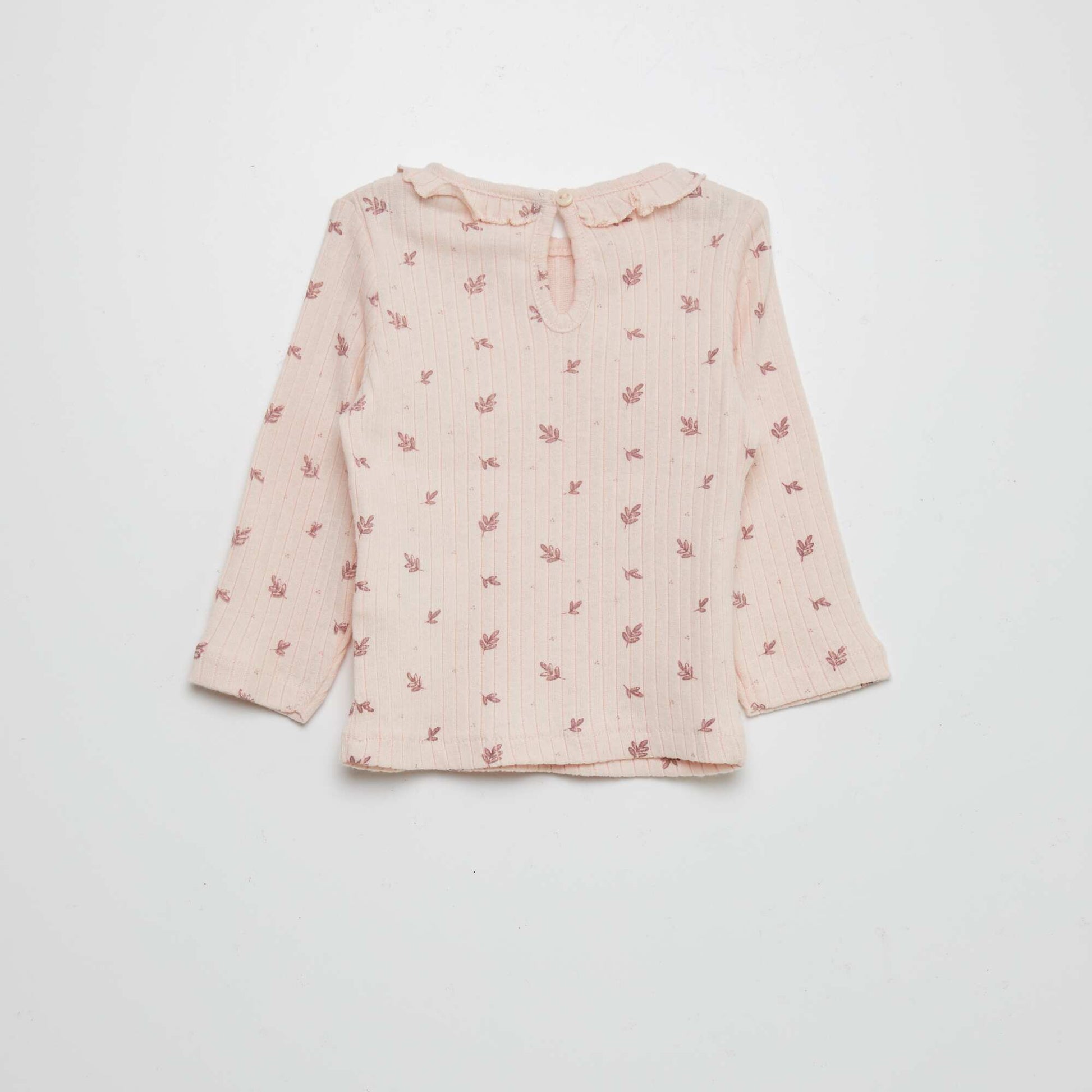 T-shirt c tel imprim Rose