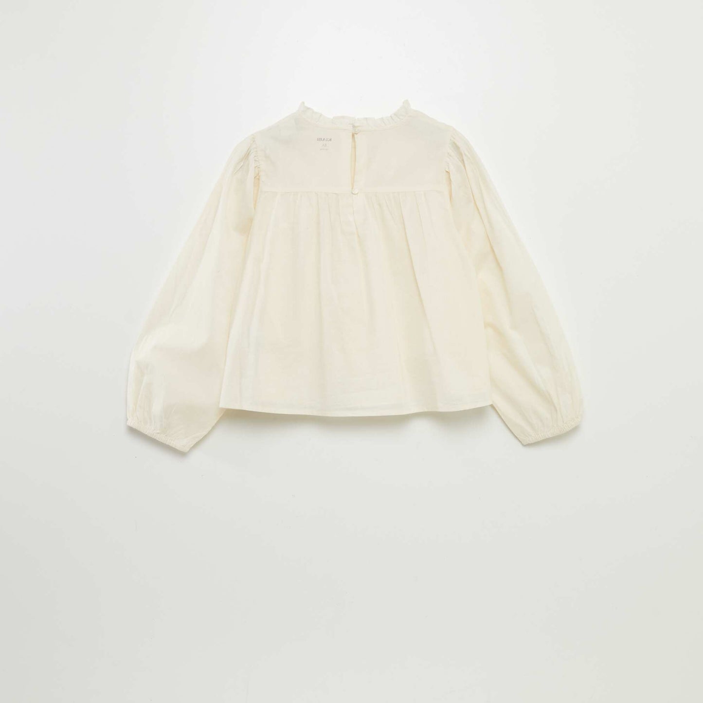 Blouse en voile de coton Beige