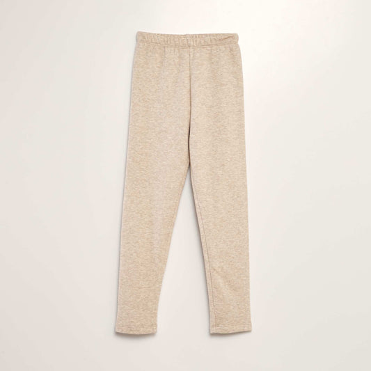 Legging en molleton chaud Beige