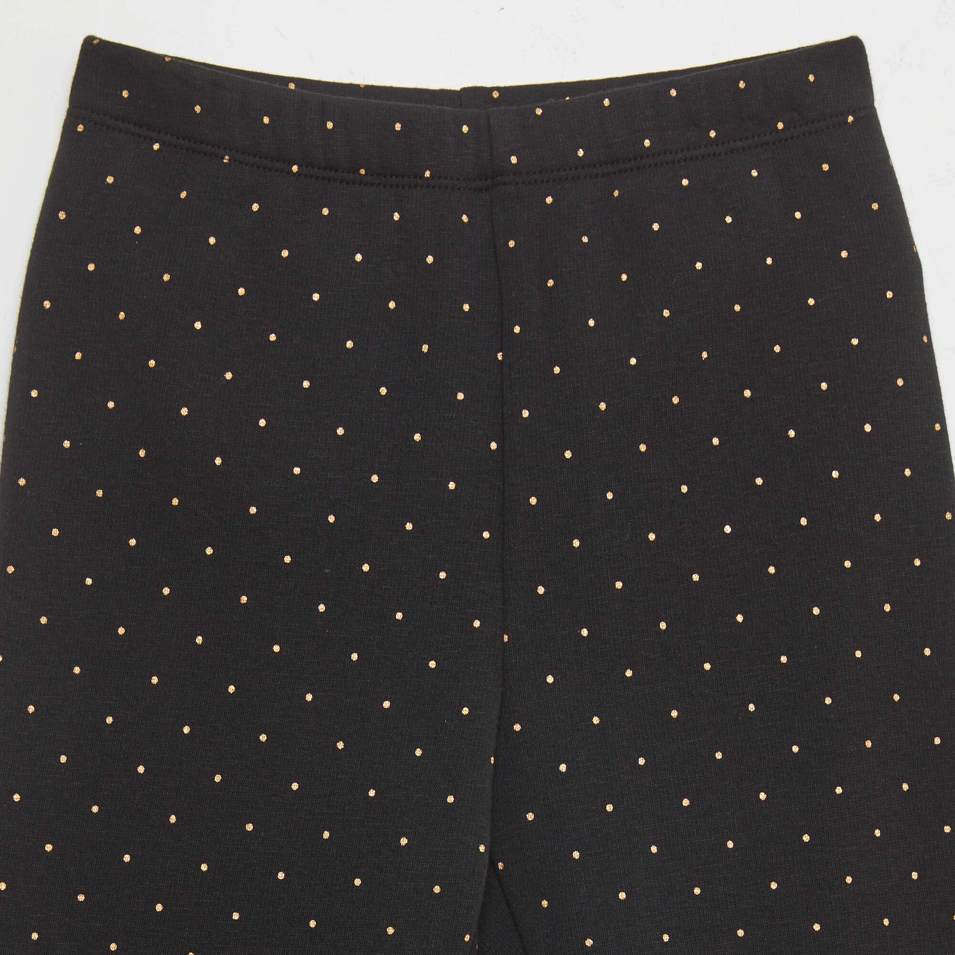 Legging en molleton motif Noir