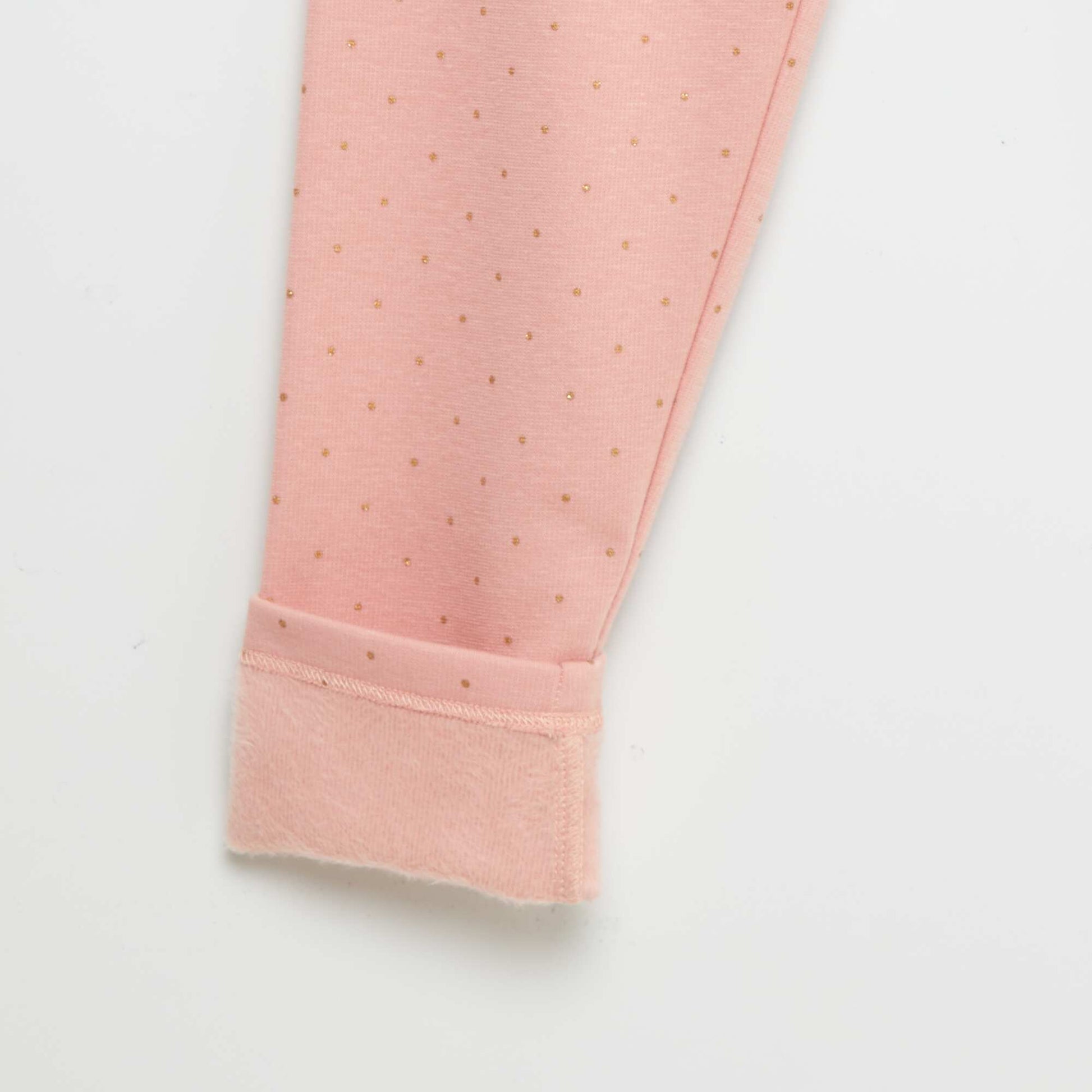 Legging en molleton motif Rose