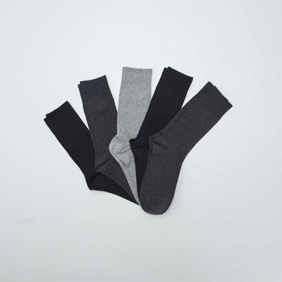 Lot de 5 chaussettes c tel es Noir