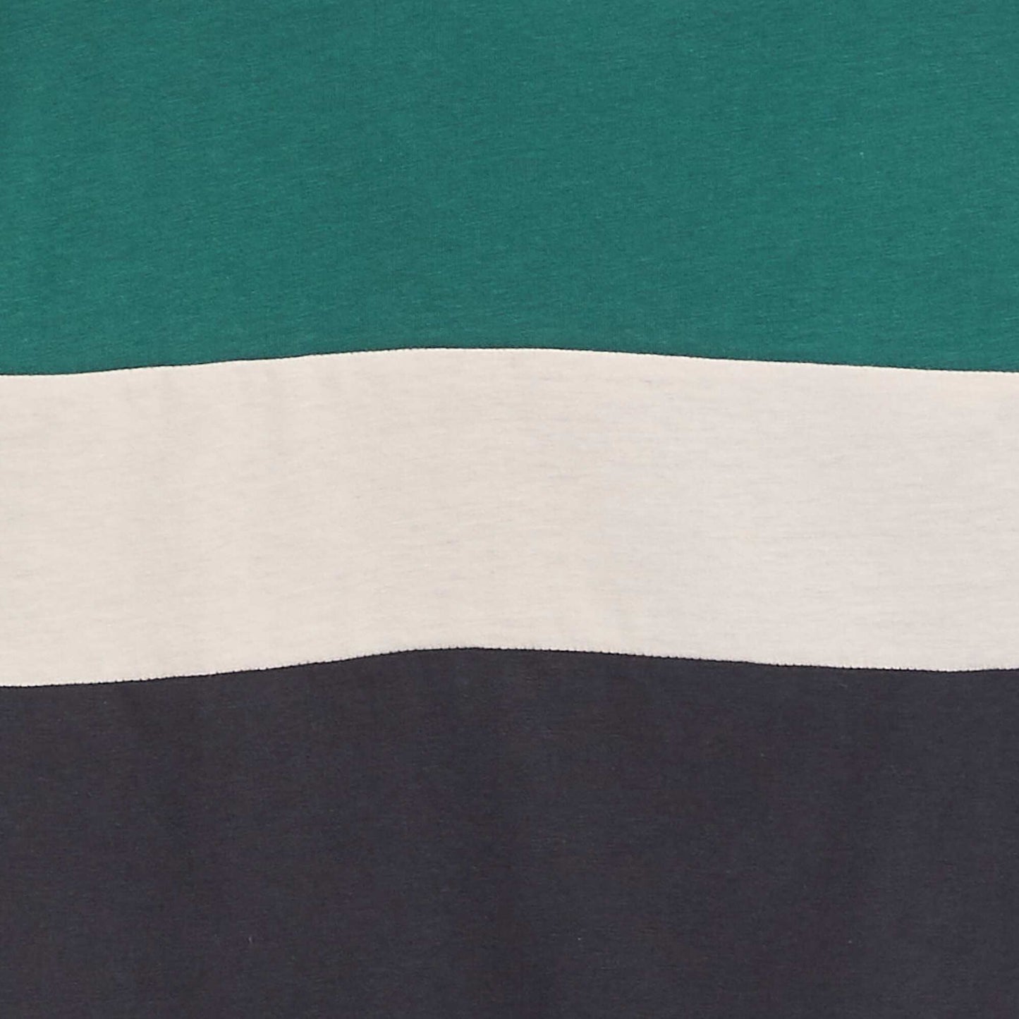 T-shirt en jersey color block Vert/blanc/bleu marine