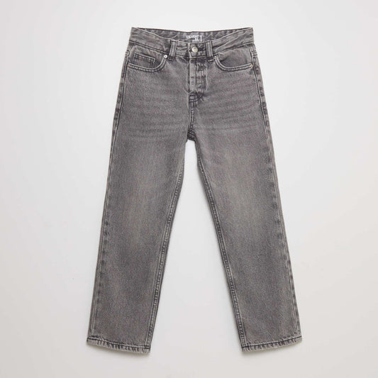 Jean straight Gris