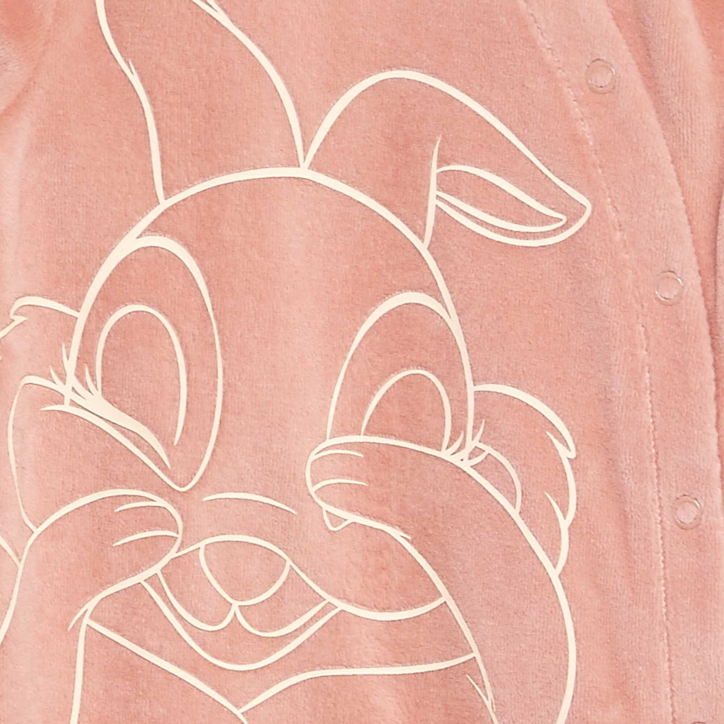 Pyjama 'Miss Bunny' dors-bien en velours Rose