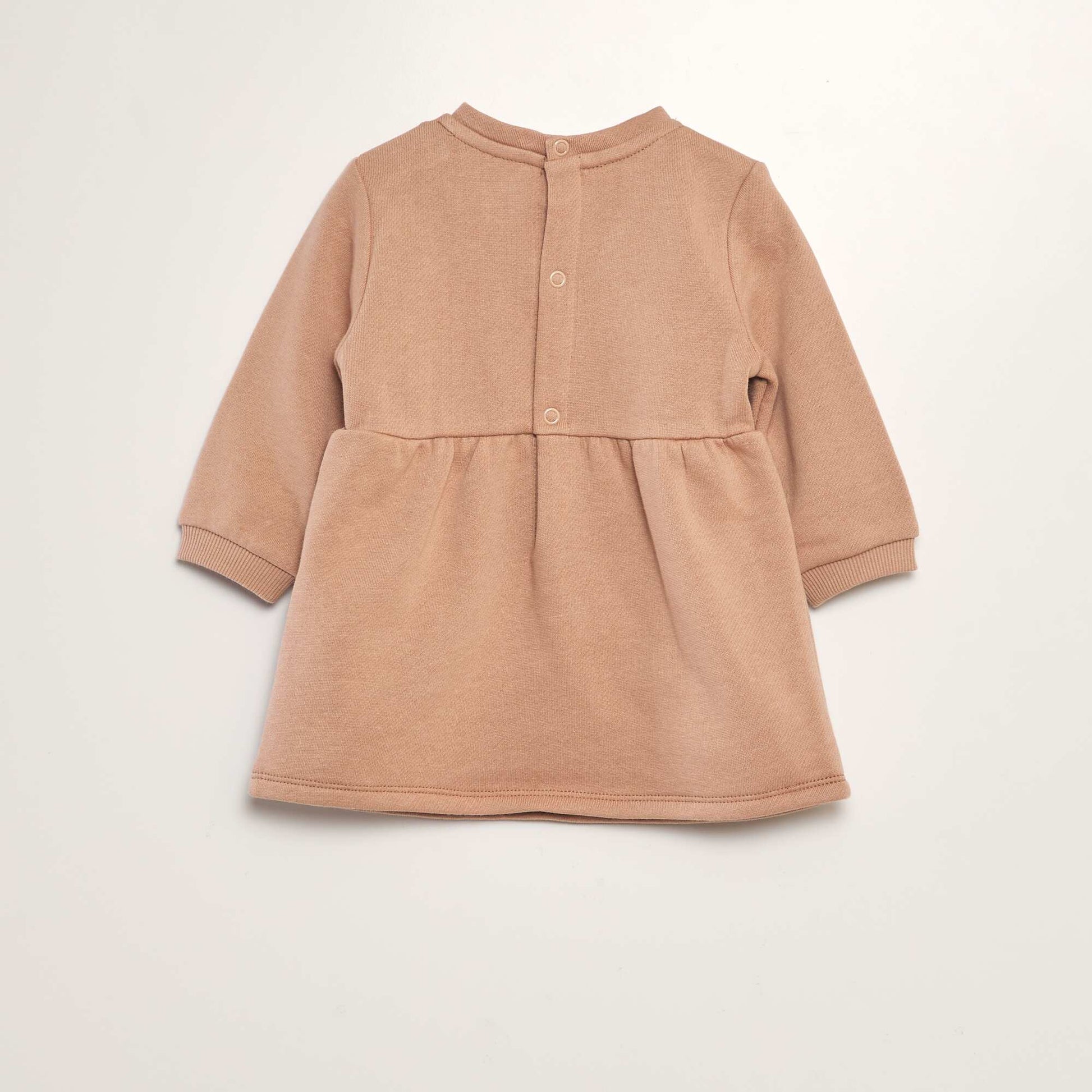 Robe vas e en molleton Vieux rose