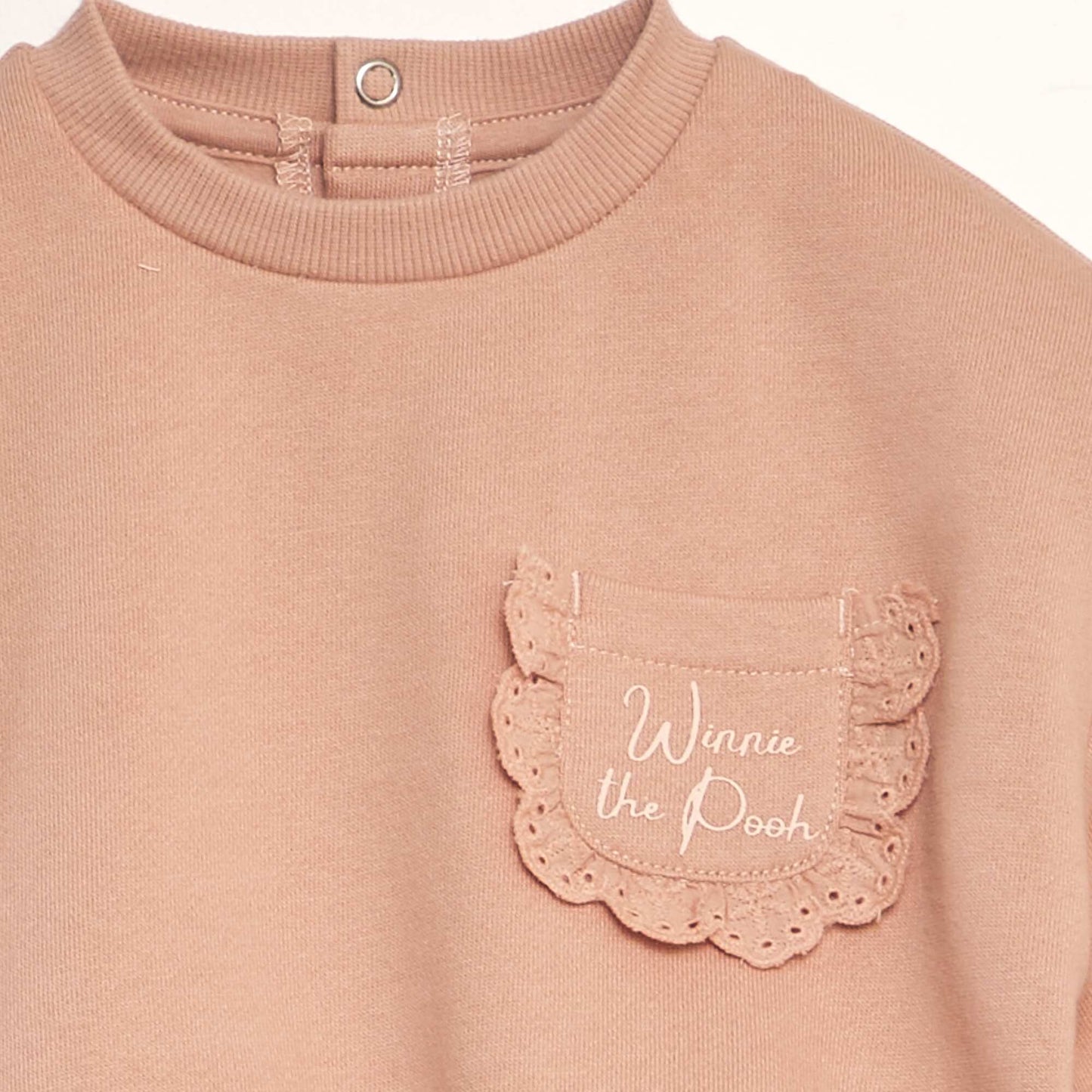 Ensemble sweat + pantalon + bavoir 'Winnie' - 3 pièces Rose