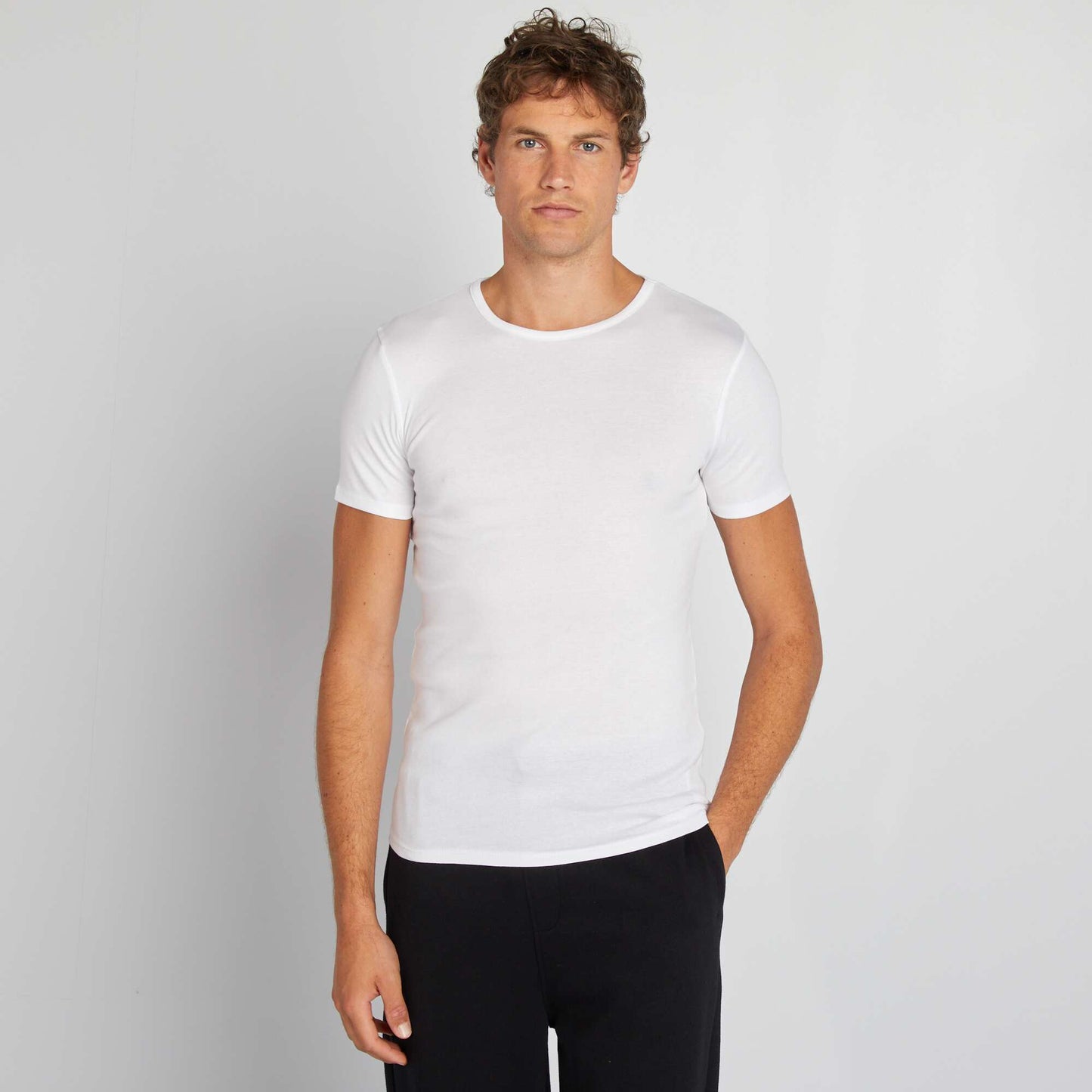 Lot de 2 tee-shirt basiques blanc