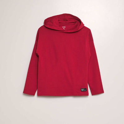 T-shirt capuche Rouge