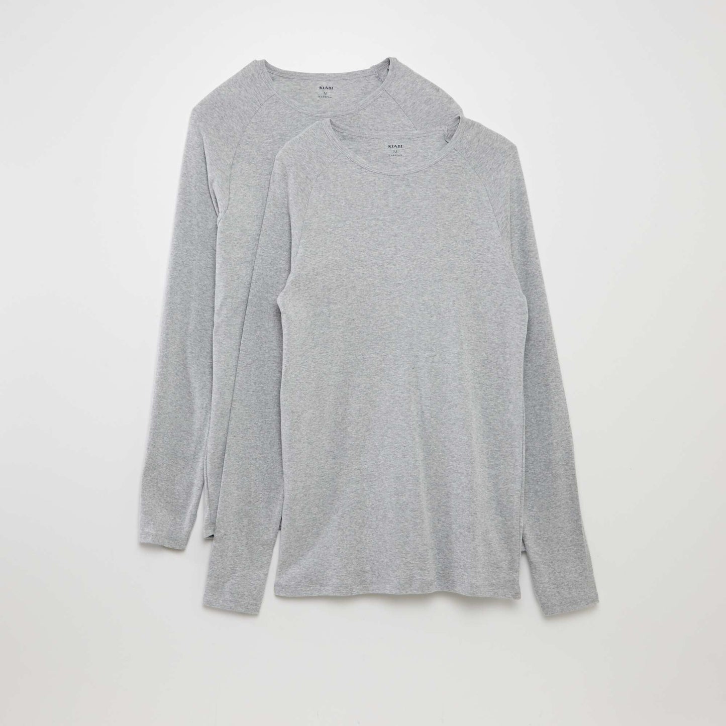 Lot de 2 t-shirts en coton Gris