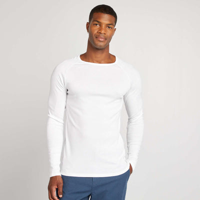 Lot de 2 t-shirts en coton Blanc