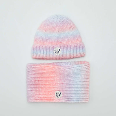 Bonnet + snood 'Minnie' Rose