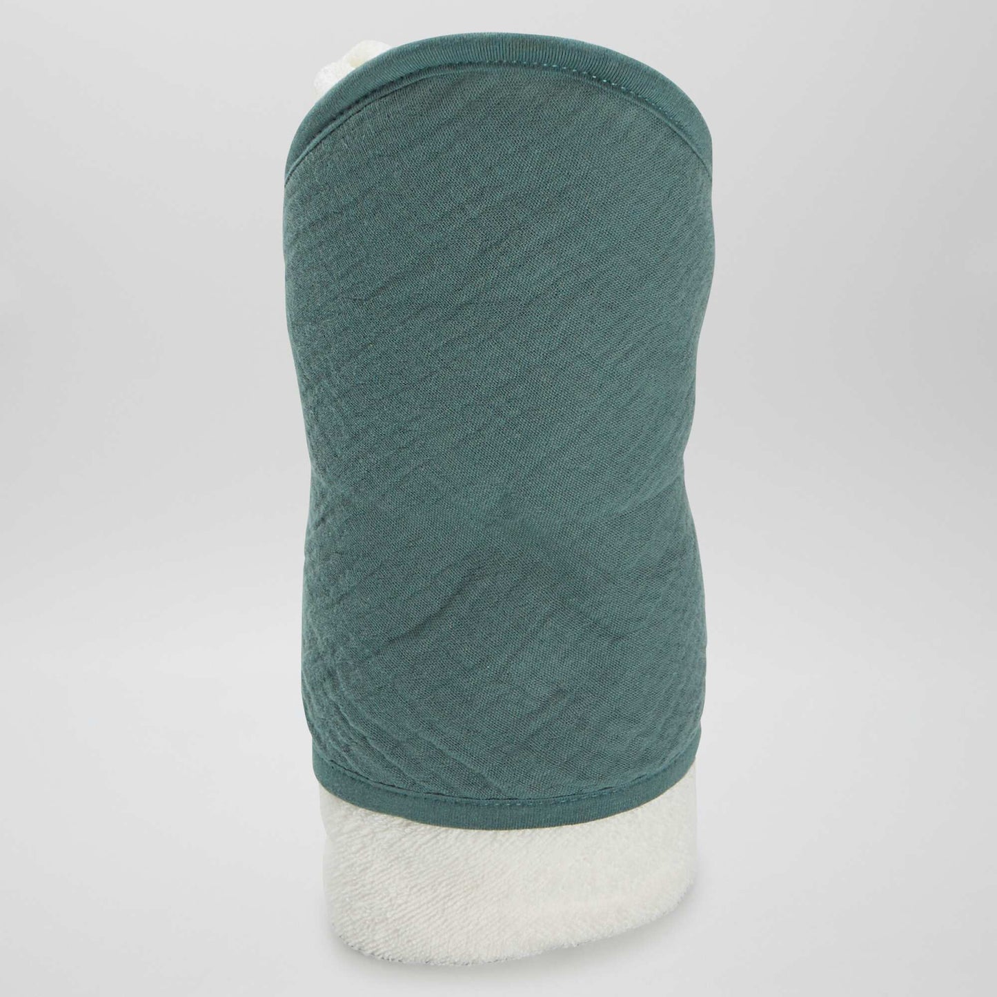 Cape de bain en  ponge et gaze de coton Vert