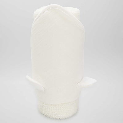Cape de bain en éponge BLANC