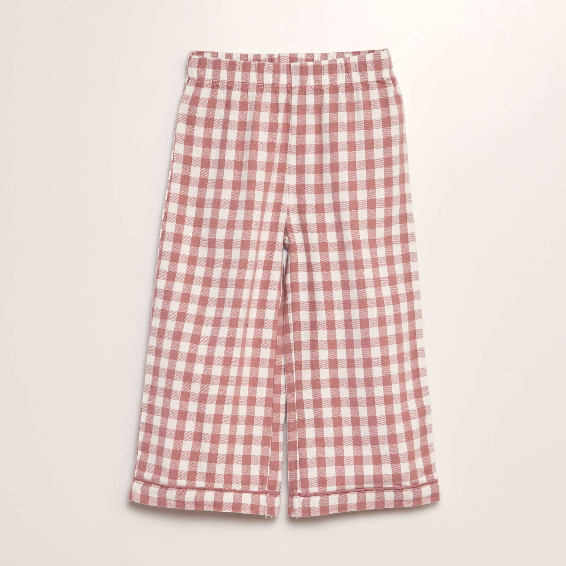 Ensemble pyjama long en flanelle - 2 pi ces Rose