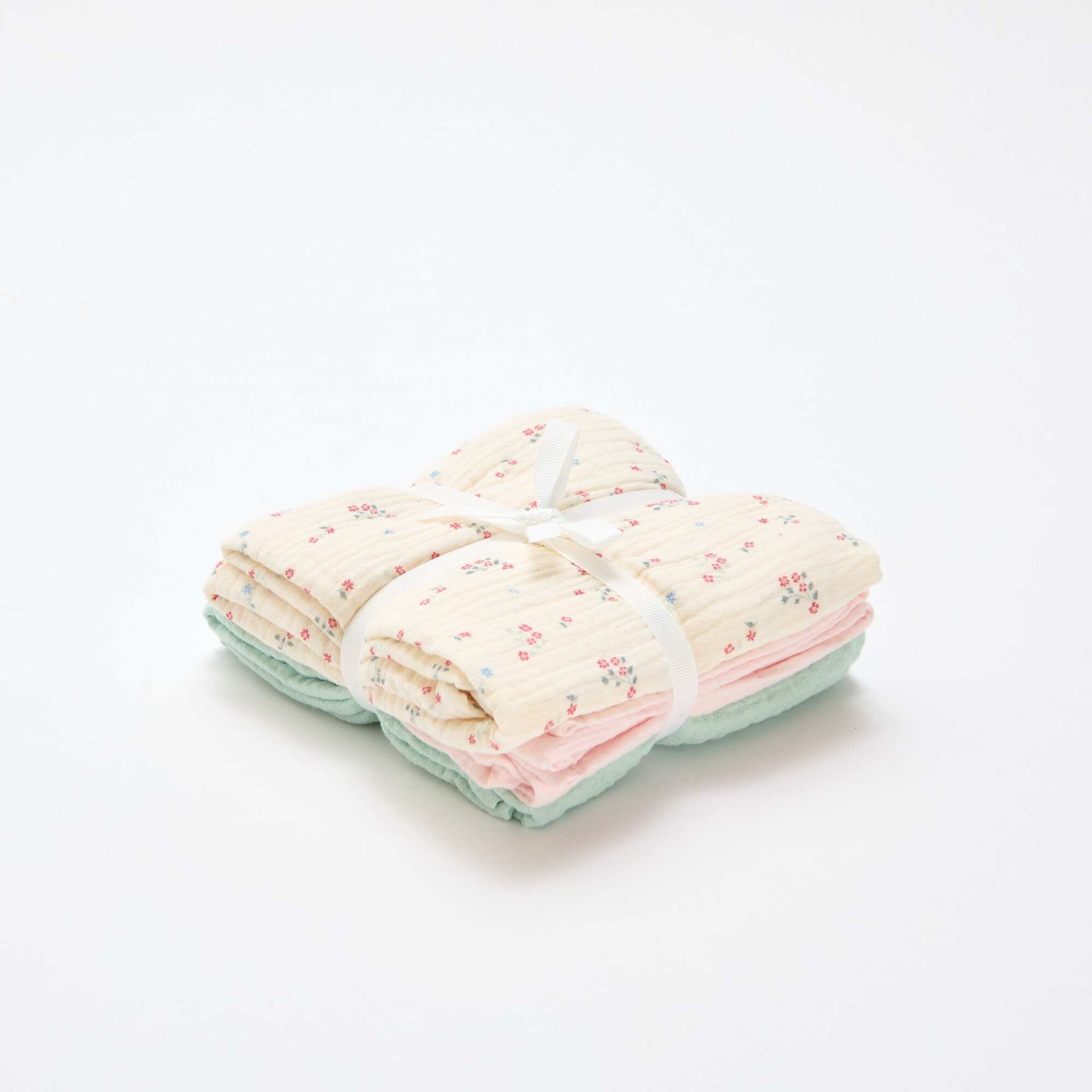 Lot de 3 langes BLANC