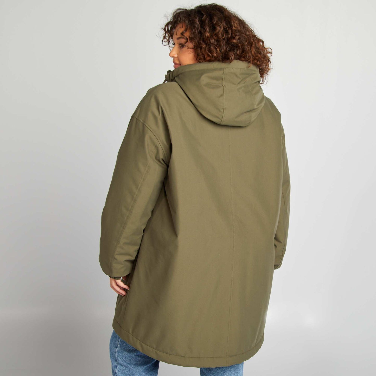 Parka à capuche Kaki