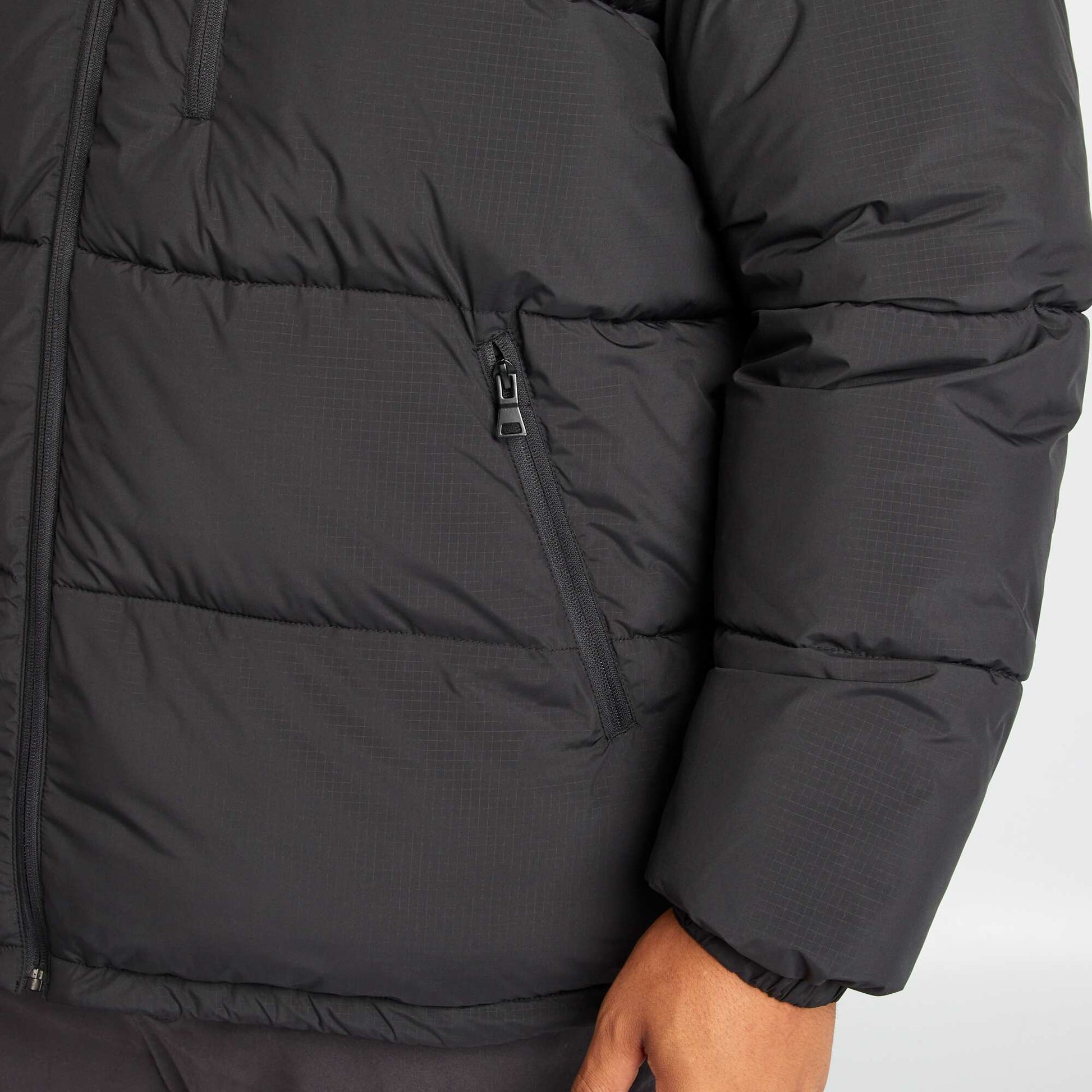 Doudoune matelass e large et d perlante noir