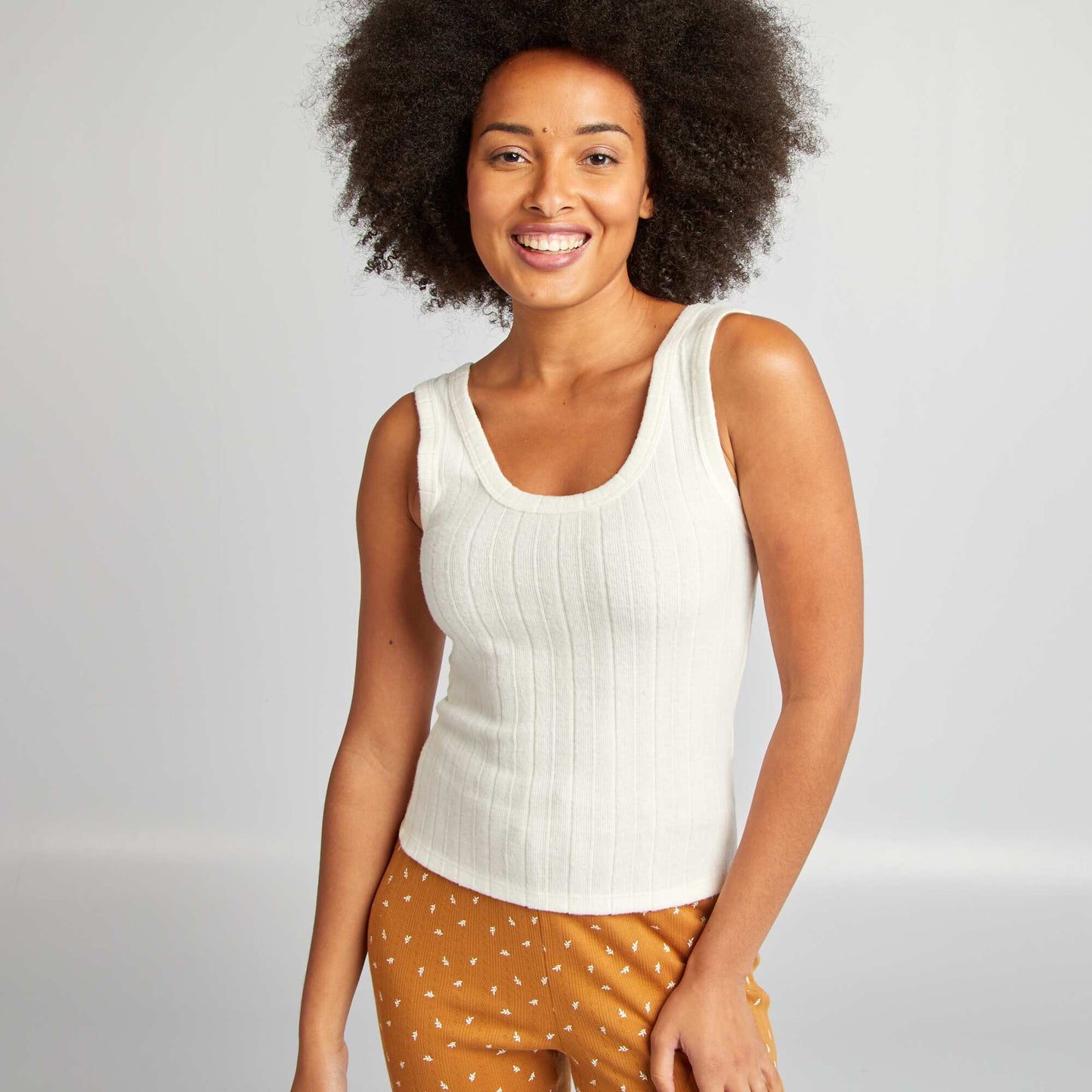 Ensemble d bardeur + gilet de nuit Beige
