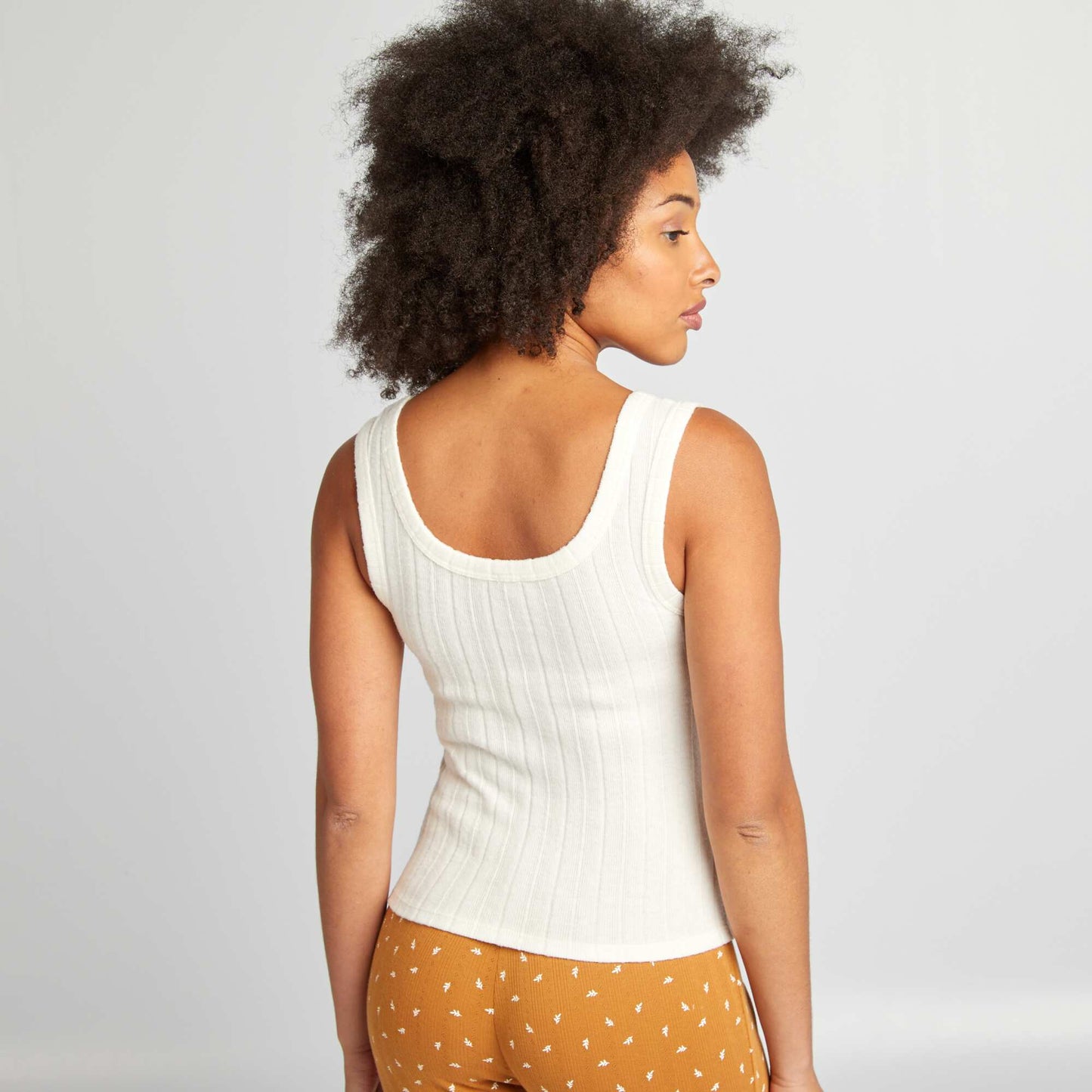 Ensemble d bardeur + gilet de nuit Beige