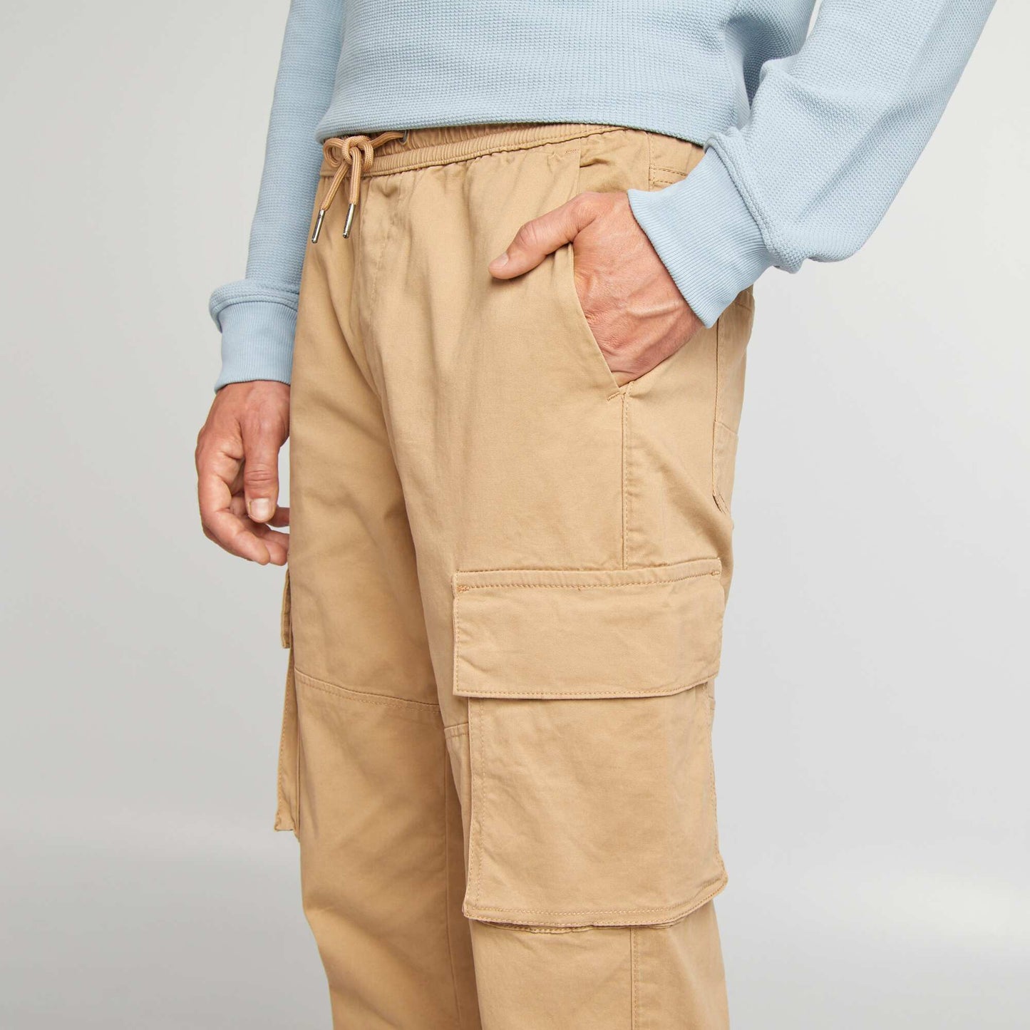 Pantalon multipoche Beige