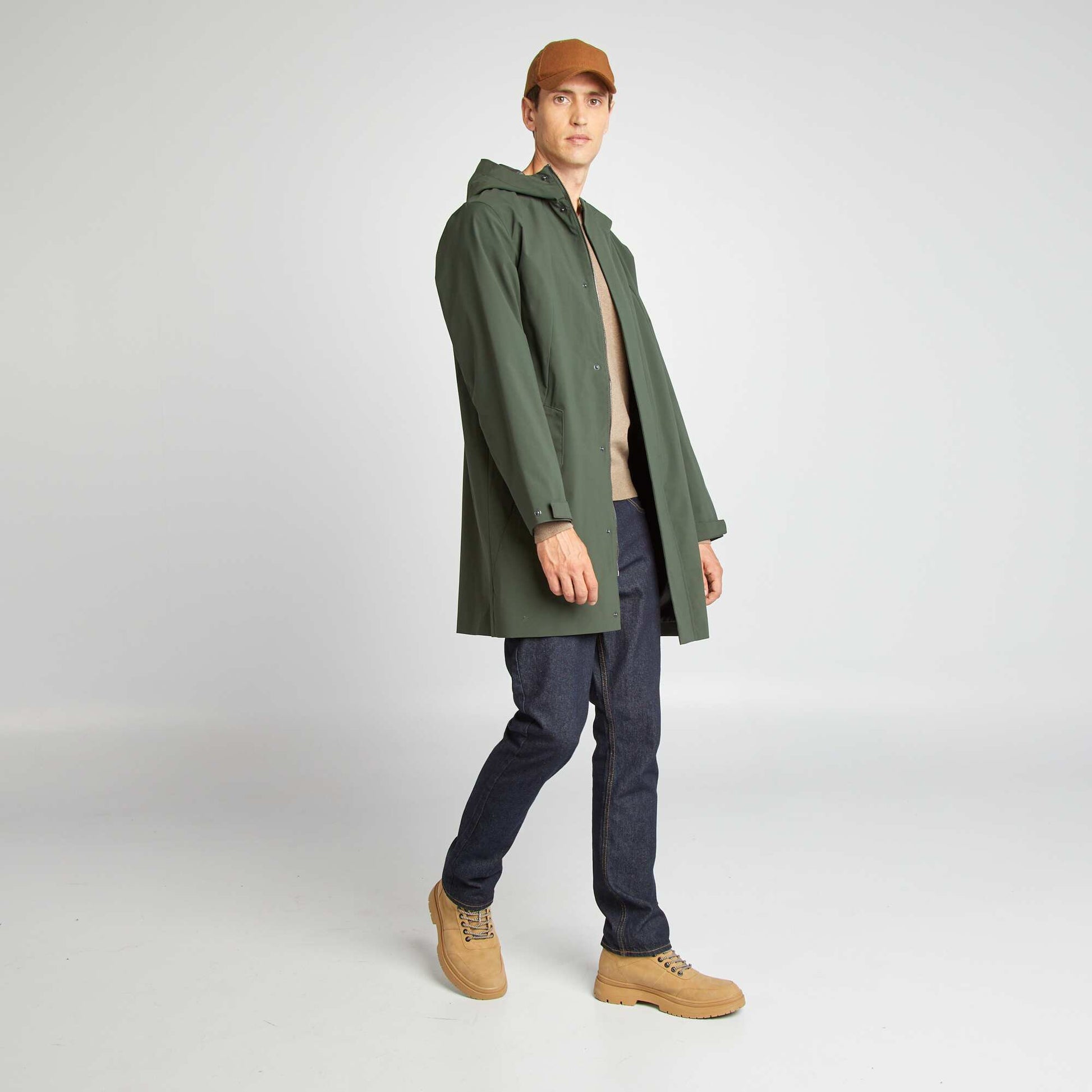 Parka light capuche Vert