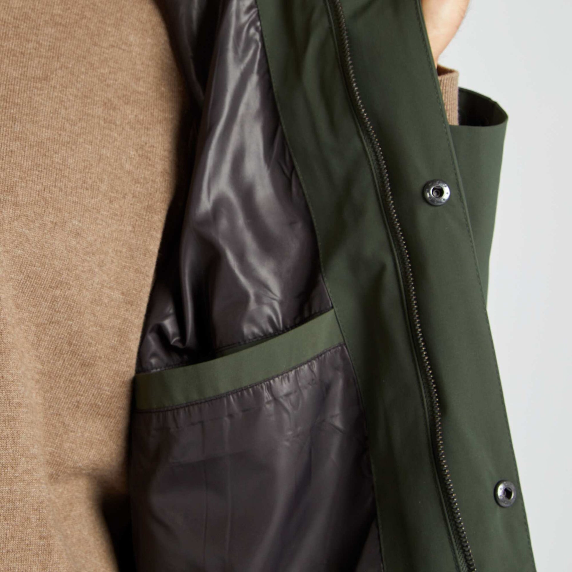 Parka light capuche Vert